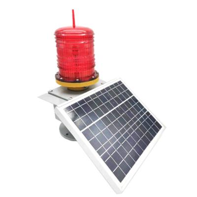 China PCB Aviation Lights Photocell Obstacle Navigation Airport Strobe Lamp Twin Powered Red Led Solar Obstruction Light for sale