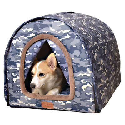 China Factory Wholesale Removable Pink Cover Plush Dog Cat Bed House Nest Removable Luxury Round Pet and Washable Pet Nest for sale