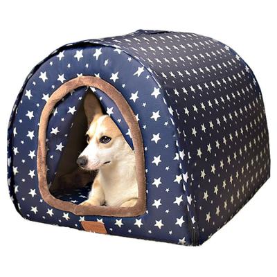 China Custom Hot Selling Dog Houses Removable Cover Pet Supplies Waterproof Cat Houses Collapsible Outdoor &Indoor Hot Cat House for sale