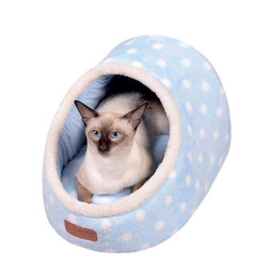 China Soft Portable Cat Cave Rooms Comfortable Home Cat Bed Removable Cover 2022 New Design for sale