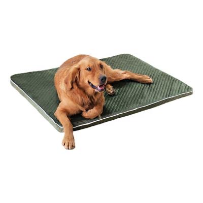 China Four Seasons Breathable Waterproof Foldable Portable Washable Comfortable Warm Camping Pet Bed Moving Mat For Dog Rest for sale