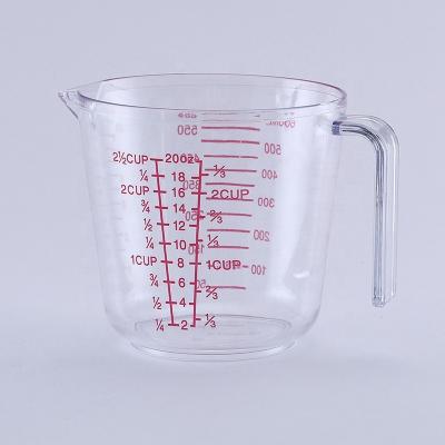 China Non Slip Sustainable Plastic 20oZ Kitchen Measuring Cup for sale