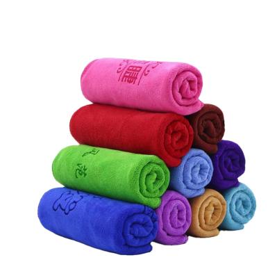 China Dropshiping custom logo microfiber hand towel QUICK DRY quick dry water absorption does not drop hair household cleaning clo for sale