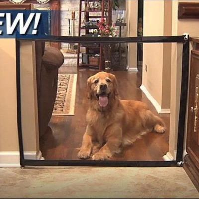 China Stored Net Portable Folding Dog Door Isolation Pet Isolation Barrier Dog Barrier Safety Fence for sale