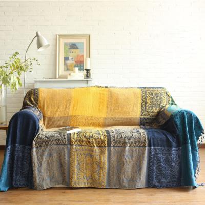 China 1-4 Setaer Chenille Sofa Towel Knitting Nordic Pastoral Retro Sofa Blanket Multi-seater Sofa Cover for sale