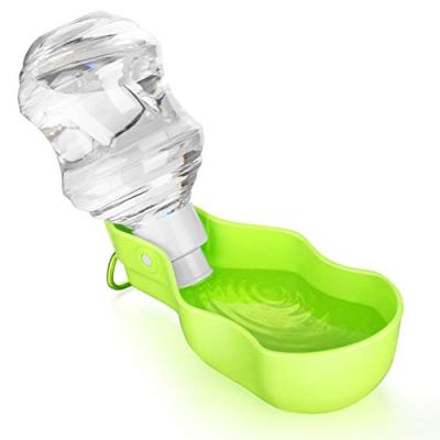 China Non-automatic Dog Water Bottle Pet Water Bottle With Tray Stand Attachment Dog Cat Collapsible Travel Cup Drink Holder Outdoor Bowl Drinks Cup for sale