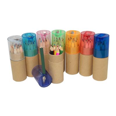 China 6 Pencil Set Colored Tube Drawing Box Packed Professional Manufacturer for sale