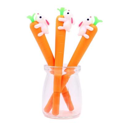 China Normal Korean Black Ink Ballpoint Pen Kids Gift Kawaii Cartoon Unicorn Animal Gel Pen Cute Stationery 0.5mm for sale