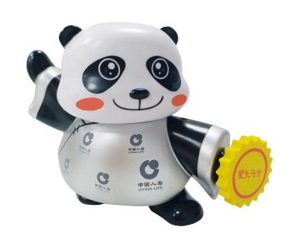 China Cute Office Cartoon 3D Gongfu Panda Plastic Pencil Sharpener School Promotional Custom Children's Gift Panda Gift for sale