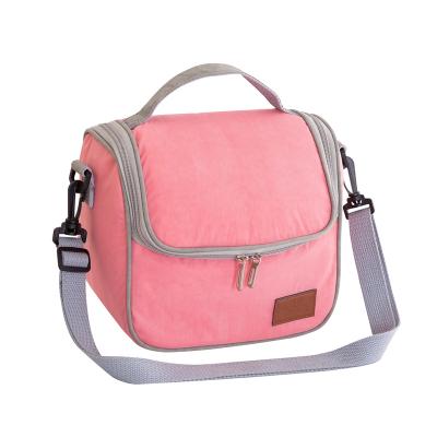 China Canvas Customized Multifunctional Convenient Insulated Lunch Cooler Bag Red Wine Ice Cream Cooler Bag for sale