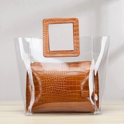 China Fashion New Product Fashion Custom Ladies Designer Handbags Transparent Leather Women for sale