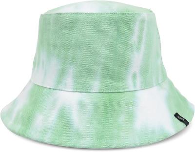 China Custom Street Style Embroidery Logo Tie Dye Bucket Hats Green Color 100% Cotton Fisherman Bucket Hats For Men And Women for sale