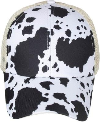 China Wholesale Custom Cow Elastic Back Closure Different Character Trucker Style Hats For Women And Men for sale