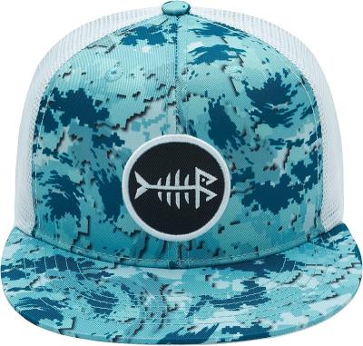 China White 5 Panel Character High Quality Custom Plain Fabric Polyester Digital Printing Twill And Mesh Trucker Caps Hat for sale