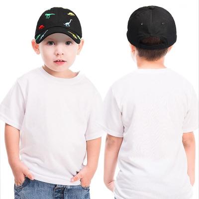 China Wholesale OEM 6 Panel Single Unstructured Printed Embroidered Cotton Character Logo Sport Baseball Cap Custom Made For Kids for sale