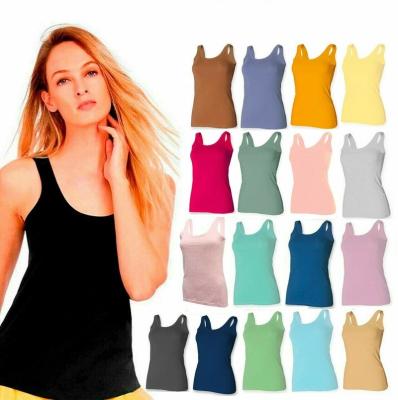 China Custom Cheap Women's Vests Plus Size Cotton Summer Gym Training Tank Tops Underwear S-5XL Sports Top Tanks Accept Customzied Size for sale