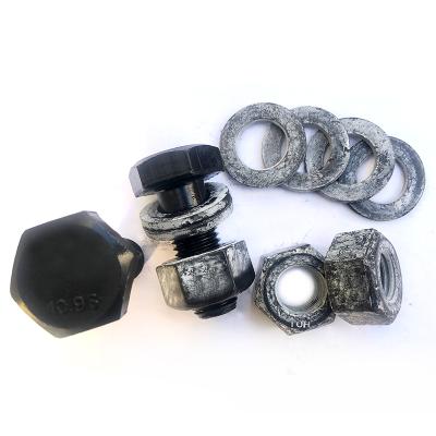 China Quality Steel Guaranteed Black Bolts Carbon Steel Alloy Steel Hex Bolt Nut Steel Structure Structural Bolts for sale