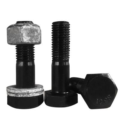 China Factory Price M6-M30 Hex Head Bolt Nut Hot Dip Galvanized Hex Bolt and Nut Steel Structure Steel Structure Bolts for sale