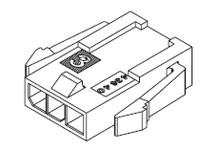 China Plug Housing PA66 UL94V-0 Wire To Wire Connectors Panel Mount Ears for sale