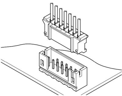 China Customized Single Row 2-15 Wire To Board Connectors with 2.0mm Pitch for sale