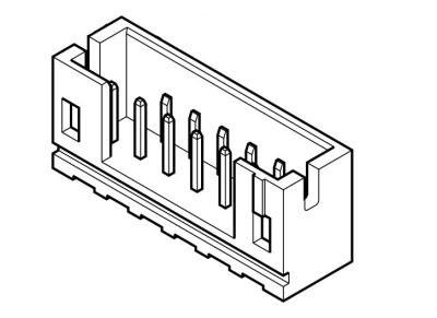 China PWB-Leiterplatten-Verbinder Leiterplatte PA66 UL94V-2 durch Loch-Art zu verkaufen