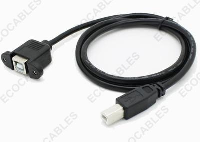 China Ear Right Angle BM To BF USB Extension Cable with PVC Cable Jacket , 5V 2A Output for sale