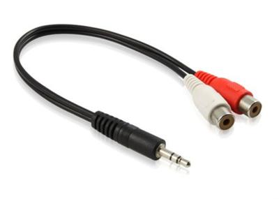 Cina 3.5mm cavo stereo di RCA del cavo femminile 2RCA al video per il sistema rumoroso di Home Theater in vendita