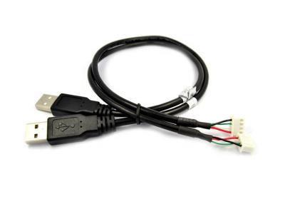 중국 UL2725 Jst 4 Pin 2.5mm 연결관을 가진 남성 USB 연장 케이블 어셈블리 판매용