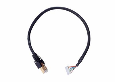 China 8 Pin Electric Signal Cable RJ45 JST Wire Harness For Printer for sale