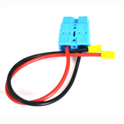 China UL1015 12AWG 50A Power Extension Cable With R Yellow Semi Insulated Terminal for sale