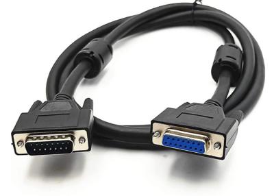 China High Shielding D-SUB DB15Pin Male To DB15 Female Extension Cable for sale