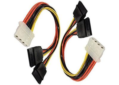 China 4 Pin IDE Female Molex to Dual SATA Power Y Adapter Cable for sale