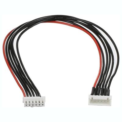 China 22AWG Silicone Copper Wire With JST XH 2.54 6 Pin Male To Female Connector for sale