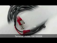 10 Pin 2.5mm Industrial Wire Harness With Df1b Connector For Heavy Equipment