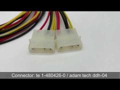 UL1007 Industrial Wire Harness With Molex Pin connector For Game Machine