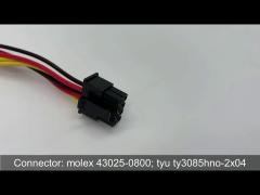 3.96 mm Industrial Cable Assembly With Connector For Automatic Door