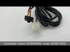 Odm Electric Industrial Wire Harness With 5 Pin Molex Connector For Electronic