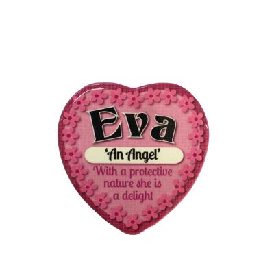 China Shape Custom Heart Shaped Ceramic Sublimation Fridge Magnets for sale