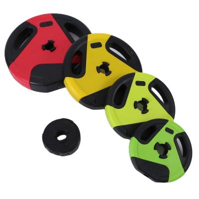 China Universal Reliable Quality Cheap Weight Plate Calibrated Dumbbells Weigh Insert Ttwo-Tone Plates for sale