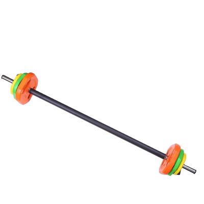 China Factory Universal Professional Monolithic Plating Comfortable Non-slip Colorful Jumping Barbell for sale