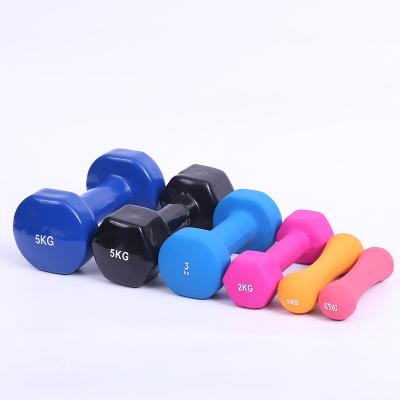 China Hot New Product Fitness Dumbbell Pro Style Dumbbell Equipment Plastic Dip Type Sponge Dumbbells for sale