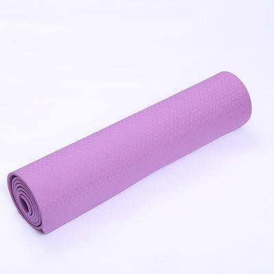 China Sophisticated Resilience Technology Natural Rubber Yoga Mats Custom Logo Thick Yoga Mat for sale