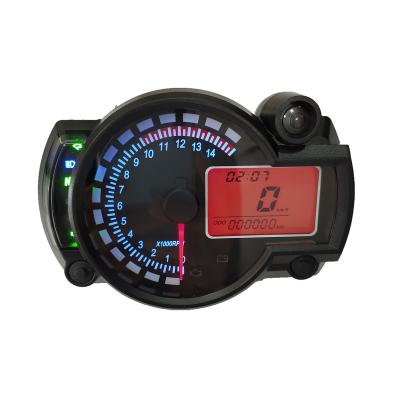 China Universal Motorcycle KOSO RX2N Tachometer Motorcycles Meter Kilometers Motorcycle Digital Multimeter For Bikes for sale