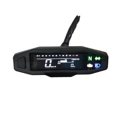 China Cheap Speed ​​Motorcycle Instrument Mini Universal Adjustable Motorcycle Meter LCD Screen Digital Display for sale