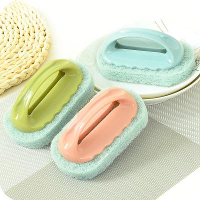 China Magic Blo Kitchen Sink Sponge Cleaning Decontamination Brush Sustainable Brush Tile Bathtub Cleaning Brush for sale