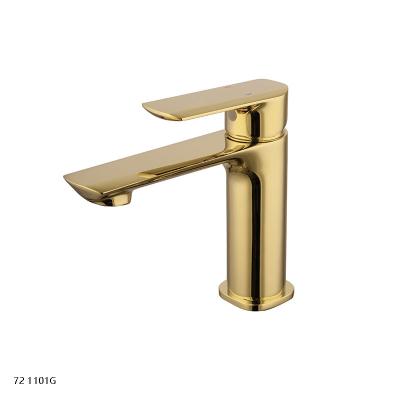 China Hot/Cold Mixer Over-counter Bathroom Fixtures Gold Black Faucet With One Handle for sale