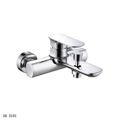 China Without Slide Bar Hot/Cold Water Freestanding Brass Bathtub Faucet Head for Bathroom Shower Set for sale