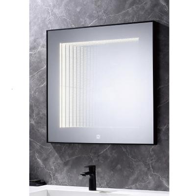 China Illuminated Hotel Smart LED Illuminated Backlit Makeup Bathroom Mirror with Touch Screen for sale