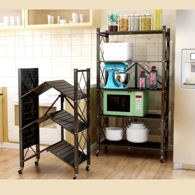 China Viable Low Price High Quality Cart Free Of Organizer Mounting Storage Metal Rack Microwave Oven Storage Rack for sale