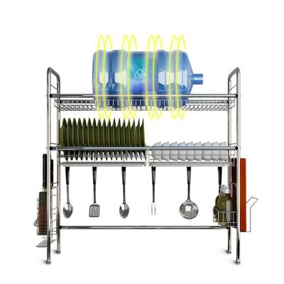 China Factory Direct Sales Buffet Organizer Dish Rack Stainless Steel Viable Dish Drainer Drying Rack for sale